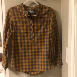 Roots | Half- buttoned Checkered Shirt